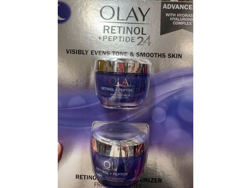 Olay Retinol Night Moisturizer, Fragrances Free, 1.7 fl oz/48 g Pack Of 2