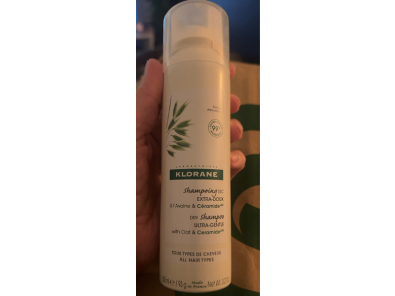 Klorane Dry Shampoo, Oat, 3.2 oz/150 mL