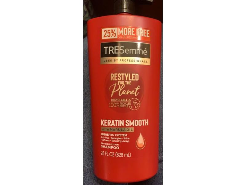 Tresemme Keratin Smooth Shampoo, Marula Oil, 28 fl oz/828 mL