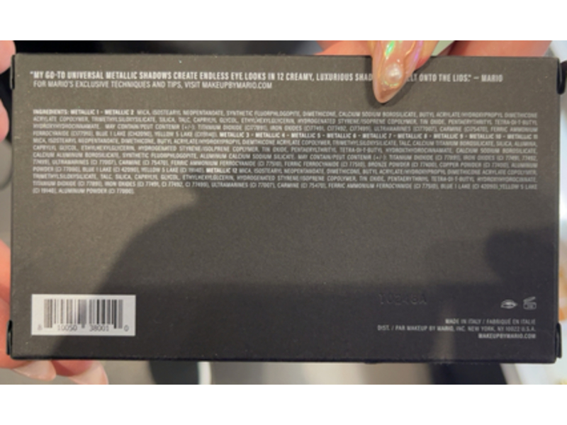 Makeup By Mario Eyeshadow Palette, Master Metallics,0.03 oz