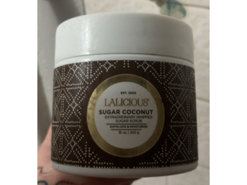 Lalicious Extraordinary Whipped Sugar Scrub, Sugar Coconut, 16 oz/453 g