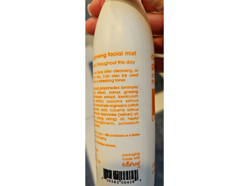 Lather Face Mist, Cucumber & Ginseng, 6 fl oz/177 mL