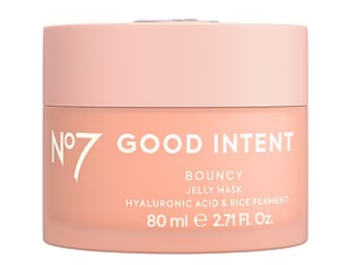 No7 Good Intent Bouncy Jelly Mask, Hyaluronic Acid & Rice Ferment, 2.71 fl oz/80 mL