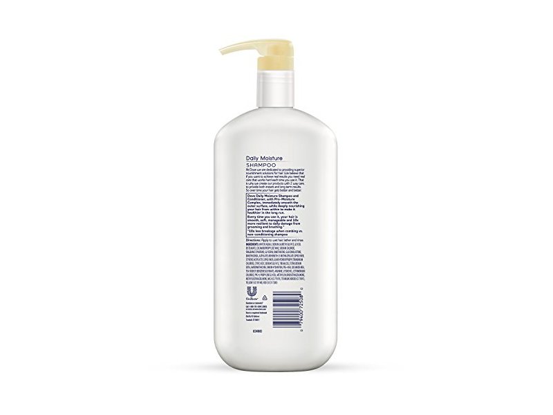 Dove Dry Hair Shampoo, Daily Moisture, 31 oz/917 mL