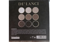 De'Lanci 9 Colors Black Smoky Eyeshadow Palette, Panda, 0.7 oz/20 g - thumbnail 3