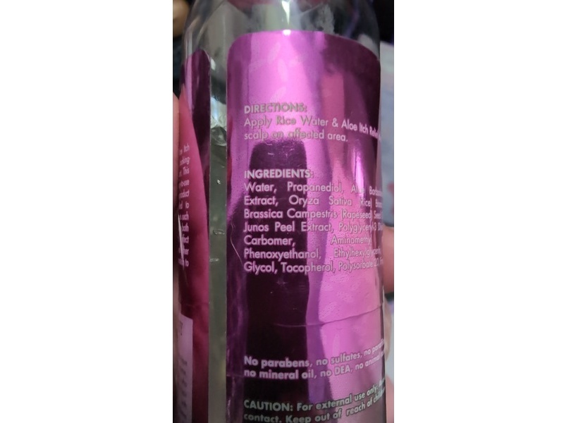 Mielle Scalp Itch Relief, Rice Water & Aloe Vera, 4 fl oz/118 mL