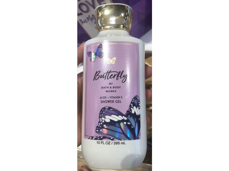 Bath & Body Works Butterfly Shower Gel, Aloe + Vitamin E, 10 fl oz/295 mL