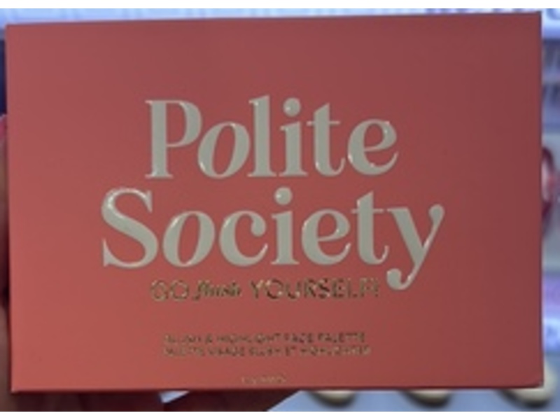 Polite Society Blush & Highlight Face Palette, Go Flush Yourself, 0.44 oz/12 g