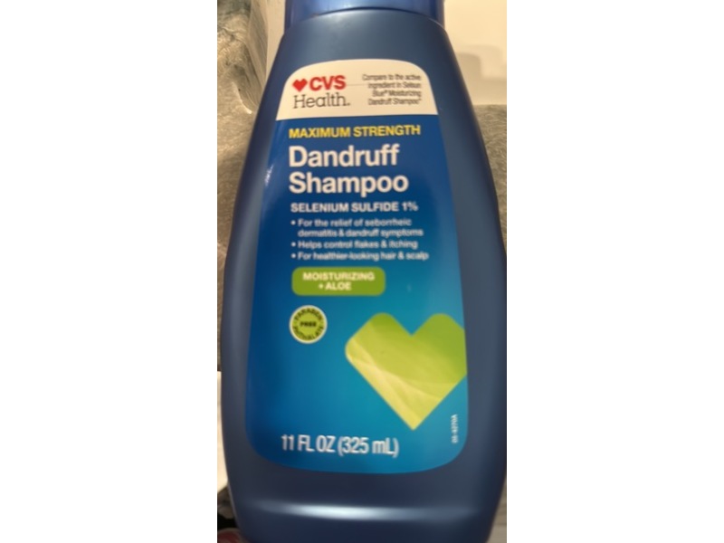 CVS Health Maximum Strength Dandruff Shampoo, Moisturizing + Aloe, 11 fl oz/325 mL
