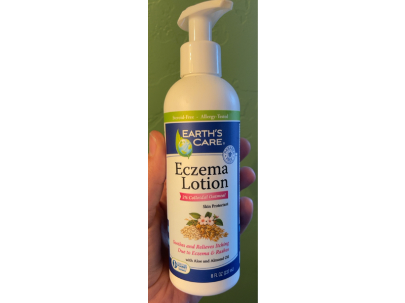 Earth's Care Eczema Lotion, Aloe & Almond Oil, 8 fl oz/237 mL