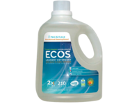 Ecos Laundry Detergent With Built-In Fabric Softener, Free & Clear, 210 Loads, 210 fl oz/6.21 L - Image 2