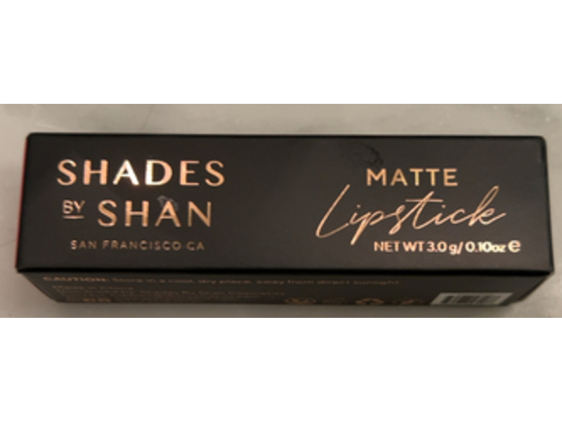 Shades By Shan Matte Lipstick, Dubai, 0.10 oz/3.0 g