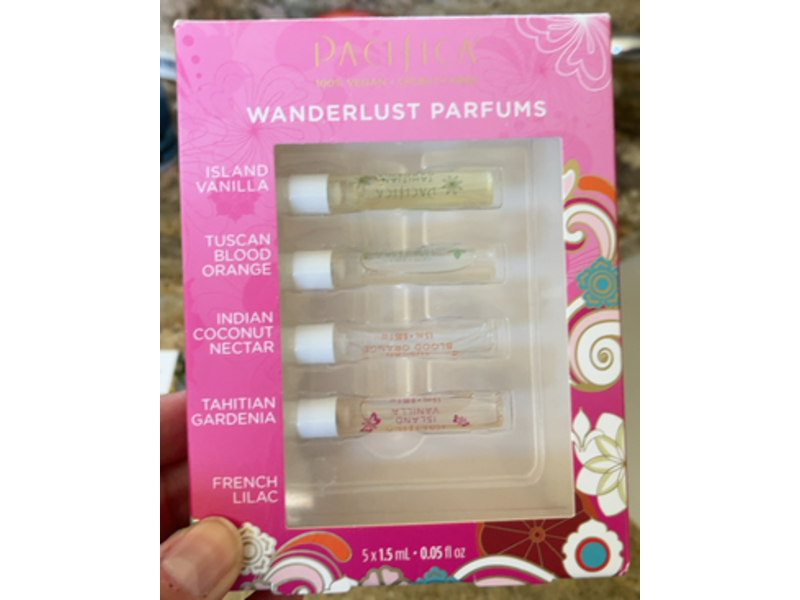 Pacifica Beauty, Wanderlust Perfume Set, 0.05 fl oz, 1.5 mL, Pack of 5