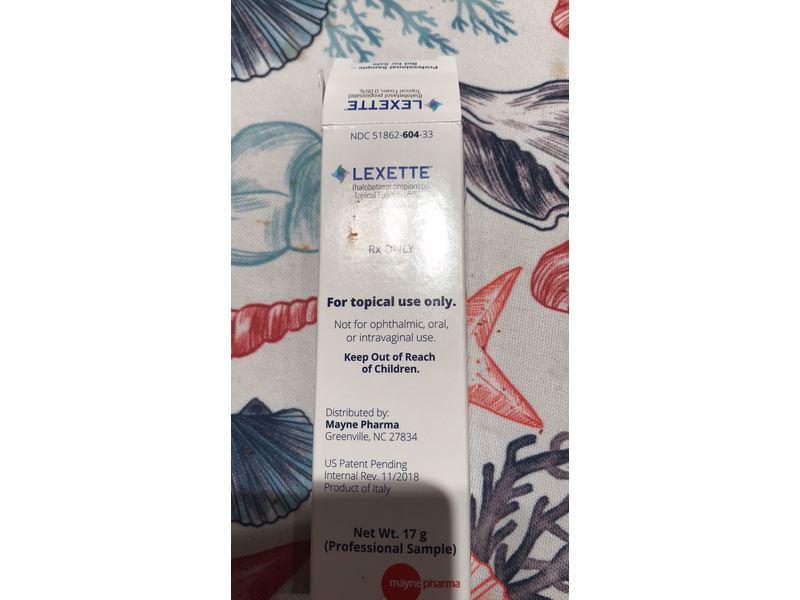 Lexette Lexette (halobetasol propionate) Foam 0.05%, 17 g, Mayne Pharma (RX ...
