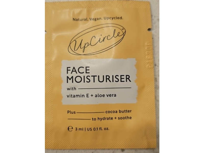 UpCircle Face Moisturiser, Vitamin E + Aloe Vera, 0.1 fl oz/3 mL