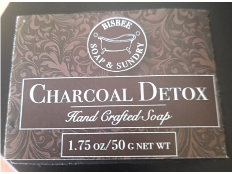 Bisbee Soap & Sundry Charcoal Detox Soap, 1.75 oz/50 g