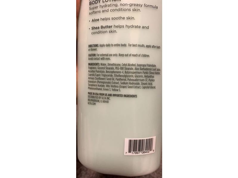 Ulta Beauty Moisturizing Body Lotion, Tropical Treat, 10 fl oz/296 mL