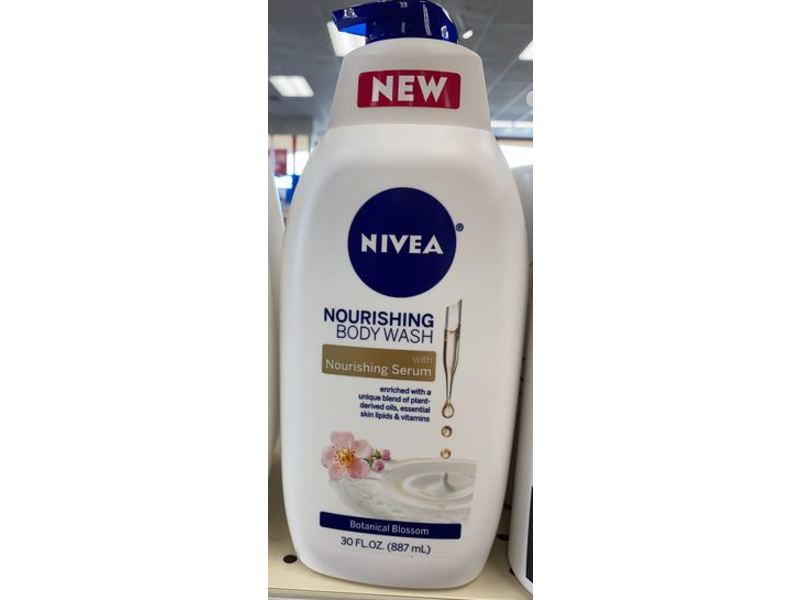Nivea Nourishing Body Wash, Botanical Blossom, 30 fl oz/887 mL