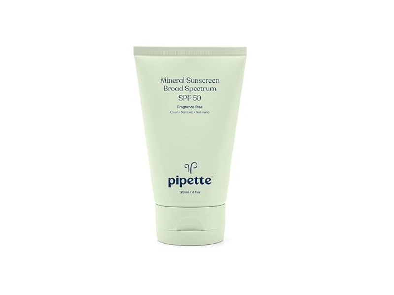 Pipette Mineral Sunscreen, SPF 50, 4 fl oz/120 mL