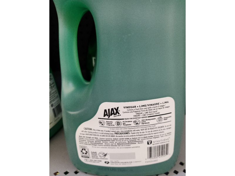 Ajax Ultra Dish washer, Vinegar + Lime, 90 fl oz