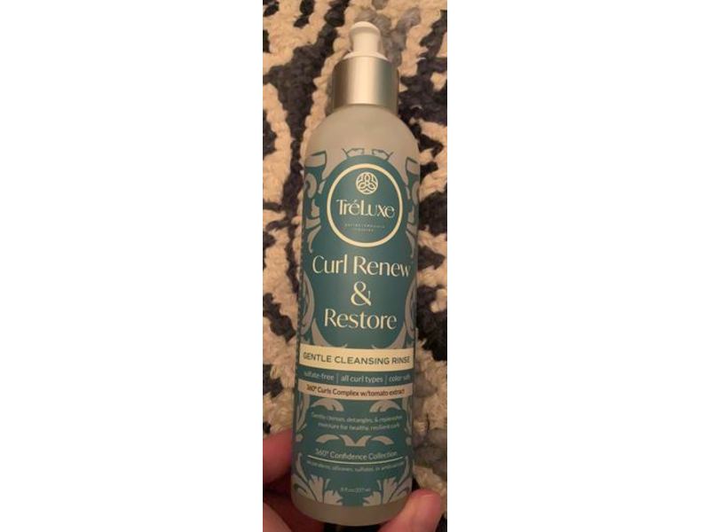 Treluxe Curl Renew & Restore Gentle Cleansing Rinse, 8 fl oz/237 mL