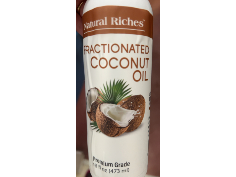 Natural Riches Fractionated Coconut Oil, 16 fl oz/473 mL