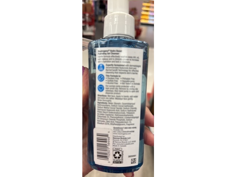 Neutrogena Hydro Boost Hydrating Gel Cleanser, Normal To Dry Skin, 7.8 fl oz/230 mL