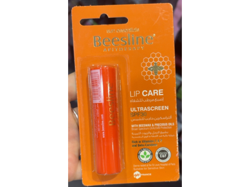 Beesline Ultrascreen Lip Balm Stick, SPF 30, 4 g