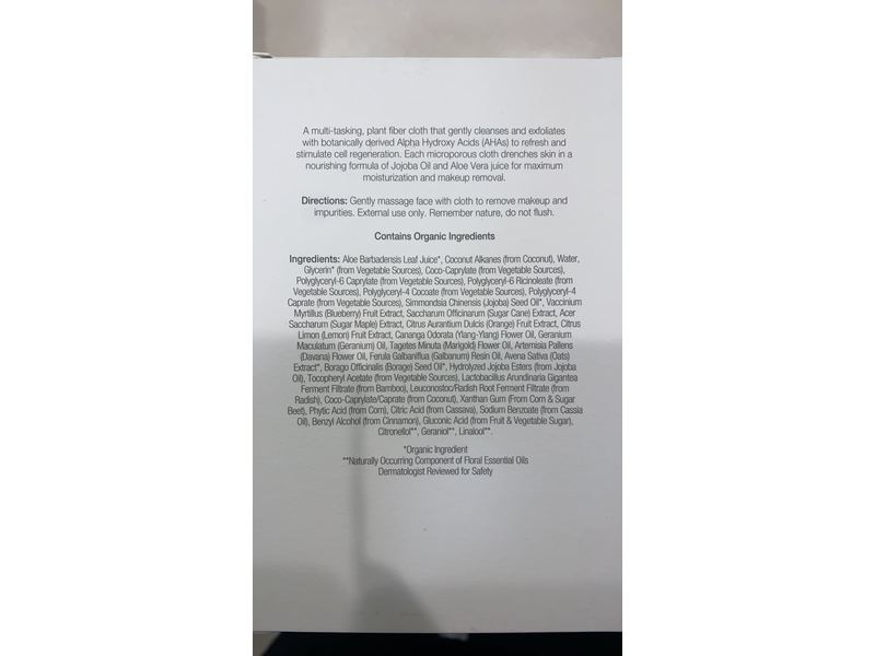 Ogee Hydraganics Cleansing Cloths, 20 Count