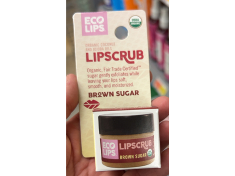 Eco Lips Lip Scrub, Brown Sugar