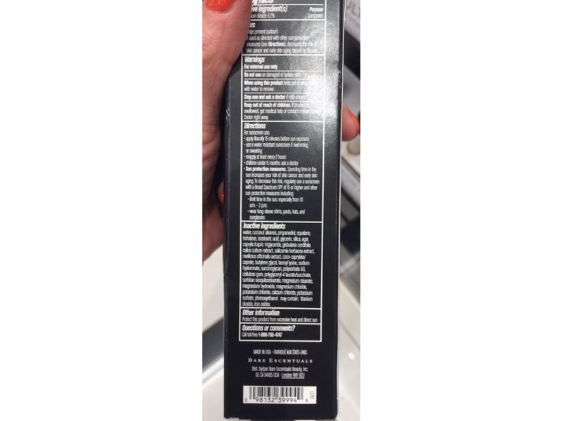 Bareminerals Complexion Rescue Tinted Moisturizer, SPF 30, Opal 01, 1.18 fl oz/ 35 mL
