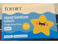 Fomin Hand Sanitizer Wipes, Fragrance Free, 240 Count - thumbnail 2