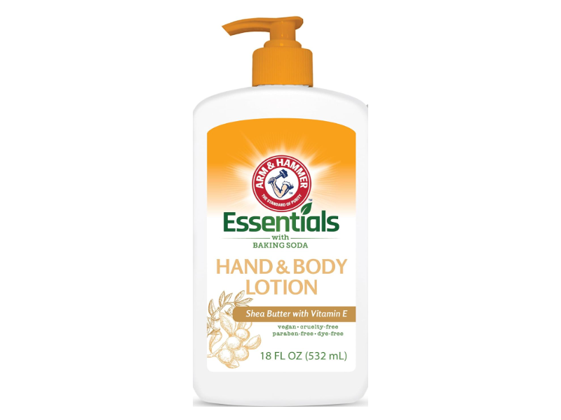 Arm & Hammer Essentials Hand & Body Lotion, Shea Butter & Vitamin E , 18 fl oz/532 mL