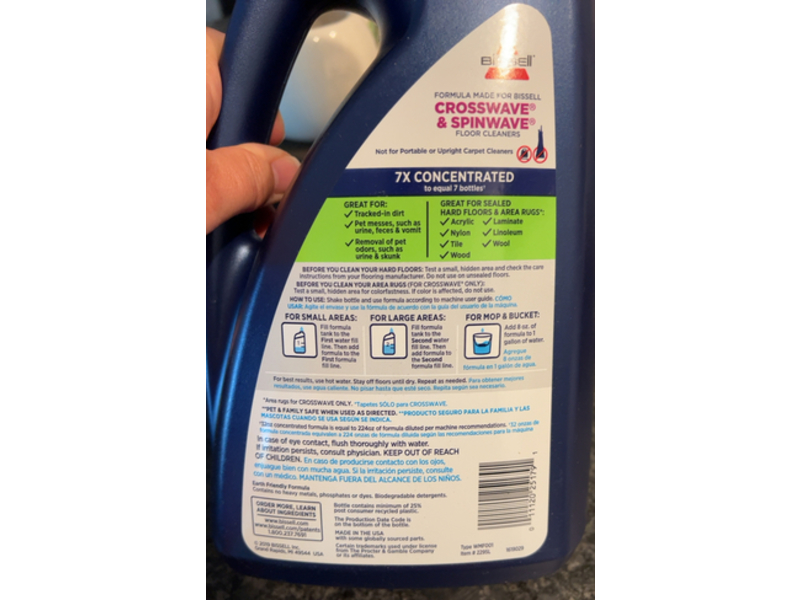 Bissel Pet Multi Surface Cleaner, Febreze, 80 fl oz/2.36 L