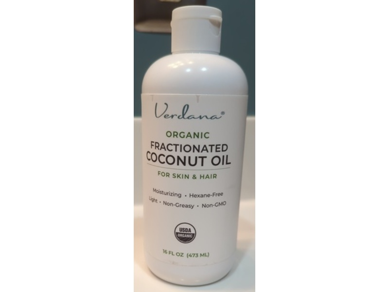 Verdana Organic Fractionated Coconut Oil, 16 fl oz/473 mL