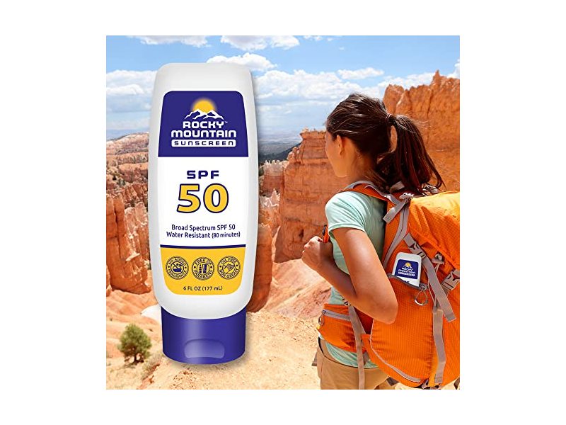 Rocky Mountain Sunscreen Lotion, SPF 50, 6 fl oz/177 mL
