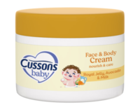 Cussons Baby Nourish & Care Face & Body Cream, Royal Jelly, Avocado & Milk, 50 g - thumbnail 1