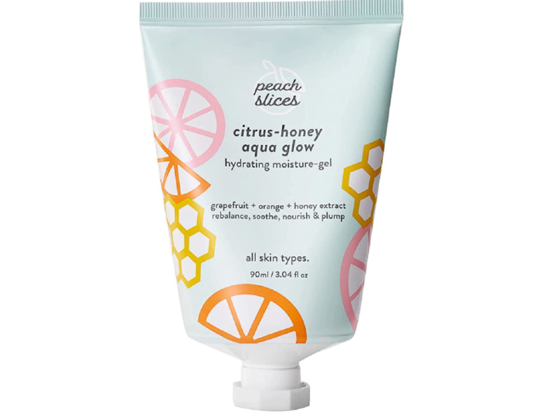Peach & Lily Peach Slices Citrus-Honey Aqua Glow Moisturizer, Grapefruit + Orange + Honey Extract, 3.04 fl oz/90 mL