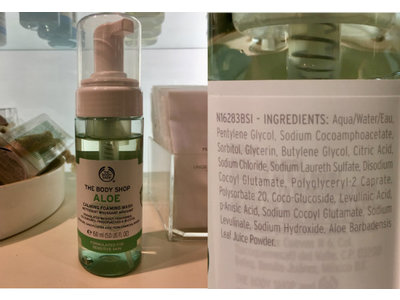 calming foaming wash aloe