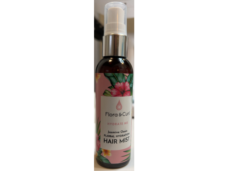 Flora & Curl Hydrate Me Hair Mist, Jasmine Oasis, 2.5 fl oz/75 mL