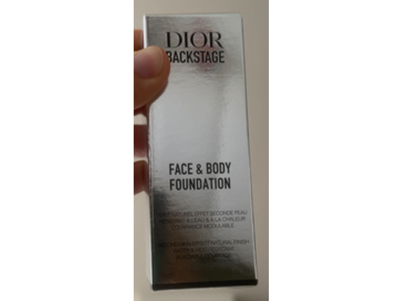 Dior Backstage Face & Body Foundation, 1W Warm, 1.6 fl oz/50 mL