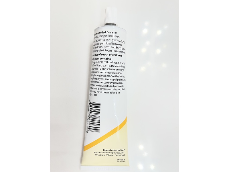 Zoryve (roflumilast) Cream, 0.15%, 60 g, Arcutis (RX)