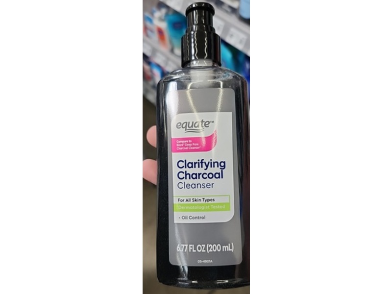 Equate Clarifying Charcoal Cleanser, 6.77 fl oz/200 mL