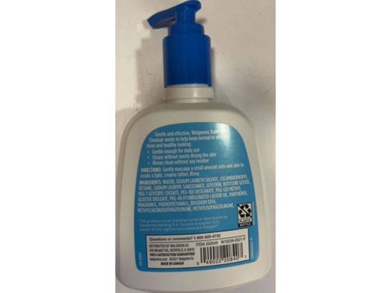 Walgreens Daily Facial Cleanser, 8 fl oz/236 mL