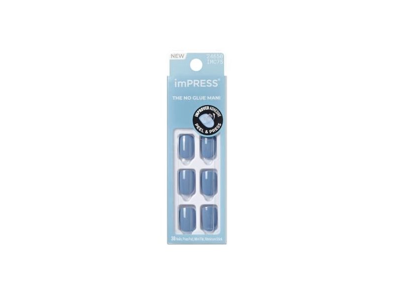 ImPress Kiss The No Glue Mani Press On Nails, Frostel, 30 Count