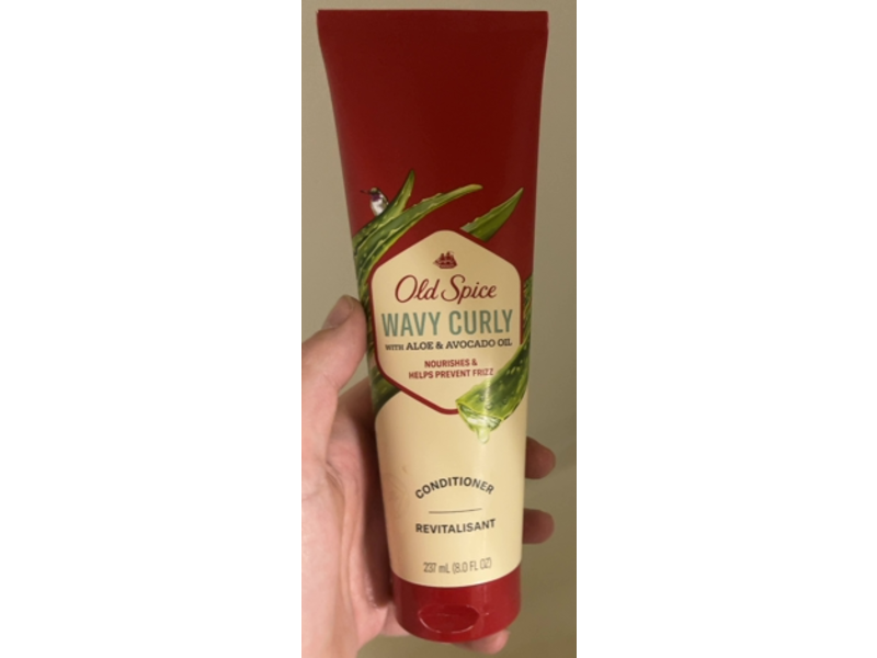 Old Spice Wavy Curly Hair Conditioner, Aloe & Avocado Oil, 8 fl oz/237 mL