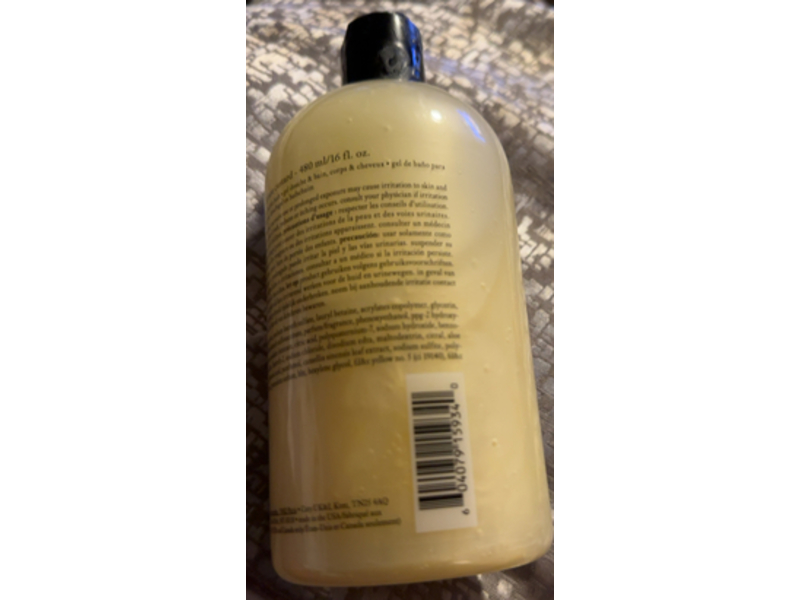 Philosophy 3-In-1 Shampoo, Lemon Custard, 16 fl oz/480 mL