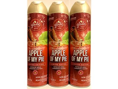 Glade Air Freshener Spray, Apple Of My Pie, 8 fl oz/227 g, Pack Of 3