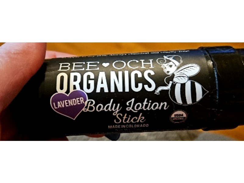 Bee Och Organics Body Lotion Stick, Lavender, 2 oz
