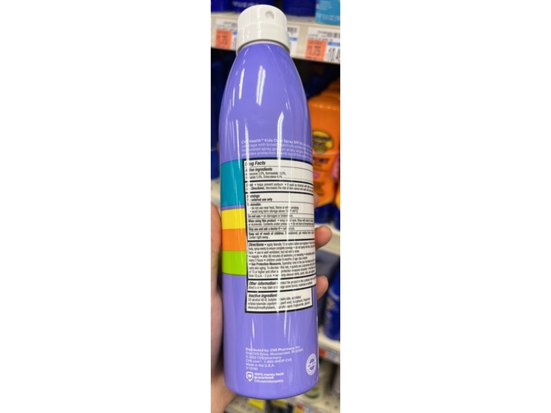CVS Health Kids Daily Protection Sunscreen Spray, SPF 50, 9.1 oz/258 g